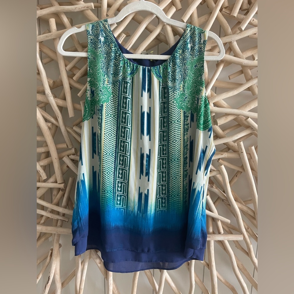 🚨FINAL SALE🚨 ROSE & OLIVE Split Double Layered Blouse